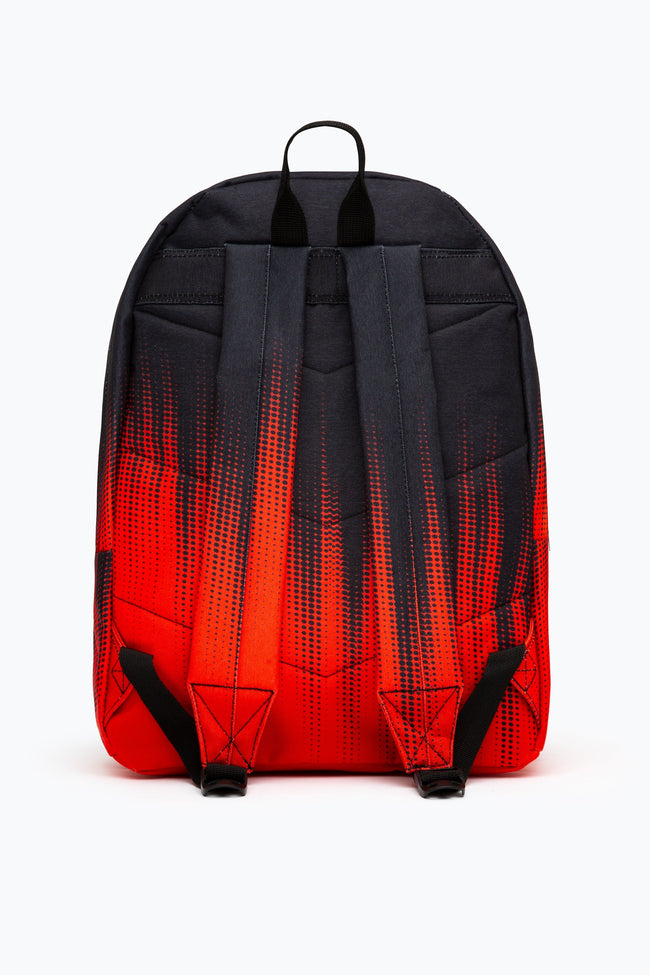 HYPE RED & BLACK HALF TONE FADE BACKPACK