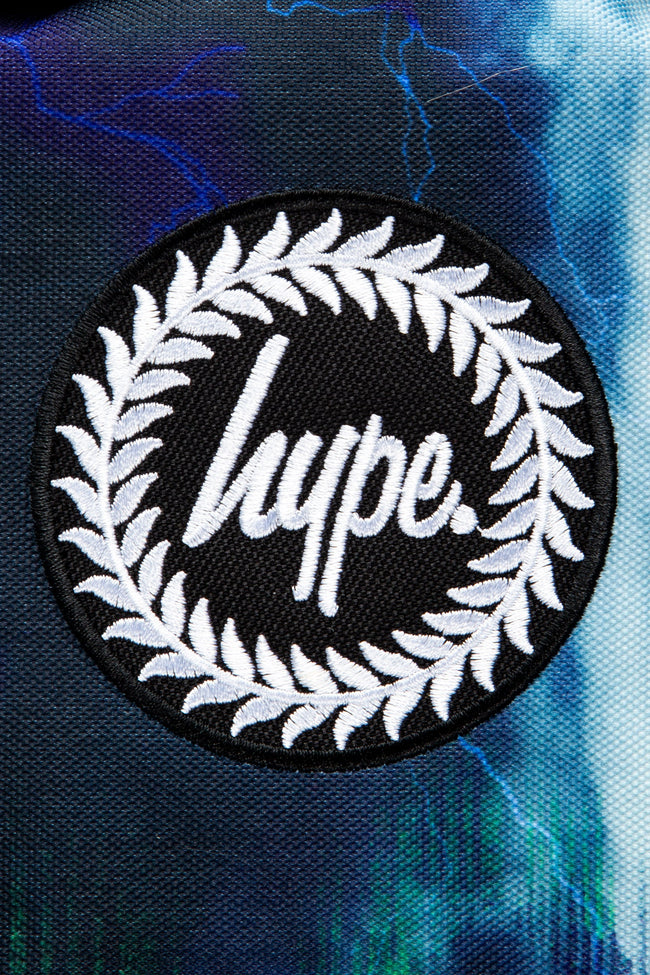 HYPE BLUE & GREEN LIGHTNING DRIP BACKPACK