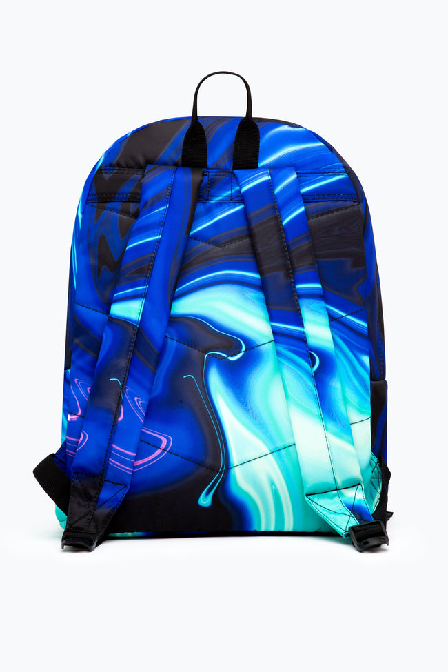 HYPE TEAL & BLUE MARBLE TWIRL BACKPACK