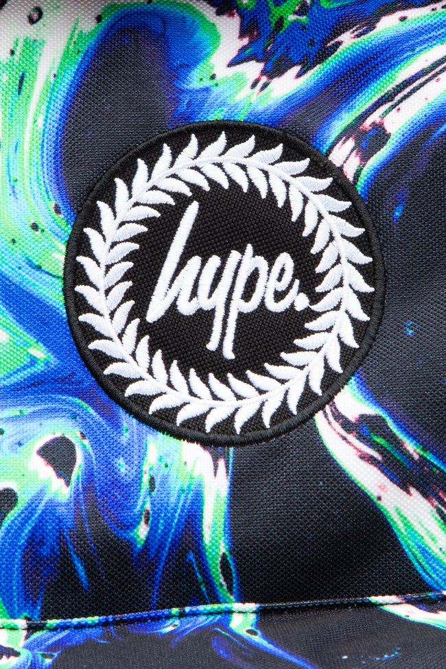 HYPE BLUE & GREEN OUT OF SPACE MARBLE BACKPACK