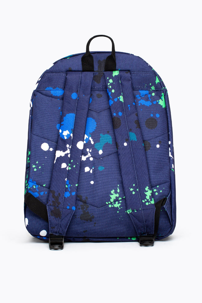 HYPE BLUE GREEN WHITE LARGE SPLAT BACKPACK