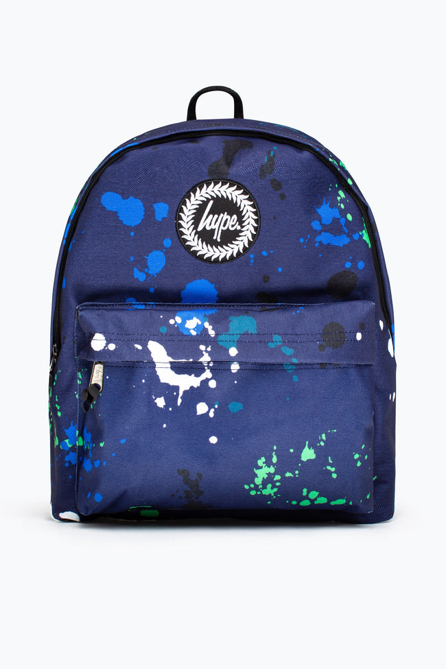 HYPE BLUE GREEN WHITE LARGE SPLAT BACKPACK