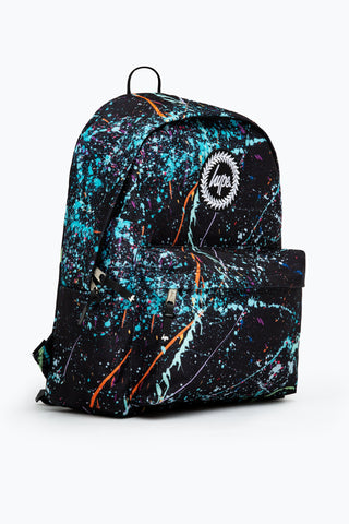 HYPE TEAL & ORANGE PAINT BRUSH BACKPACK