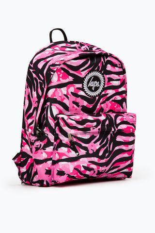 HYPE PINK ZEBRA ANIMAL BACKPACK