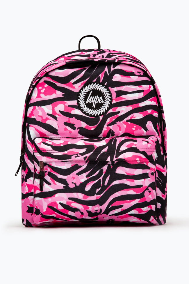 HYPE PINK ZEBRA ANIMAL BACKPACK