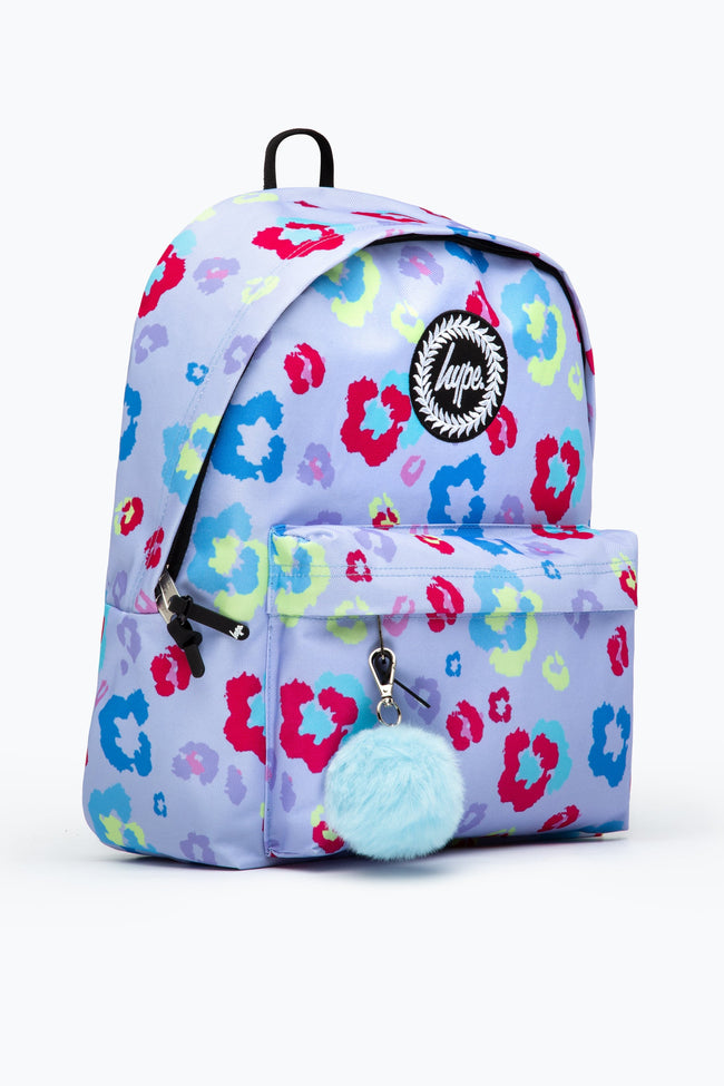 HYPE LILAC LEOPARD BACKPACK