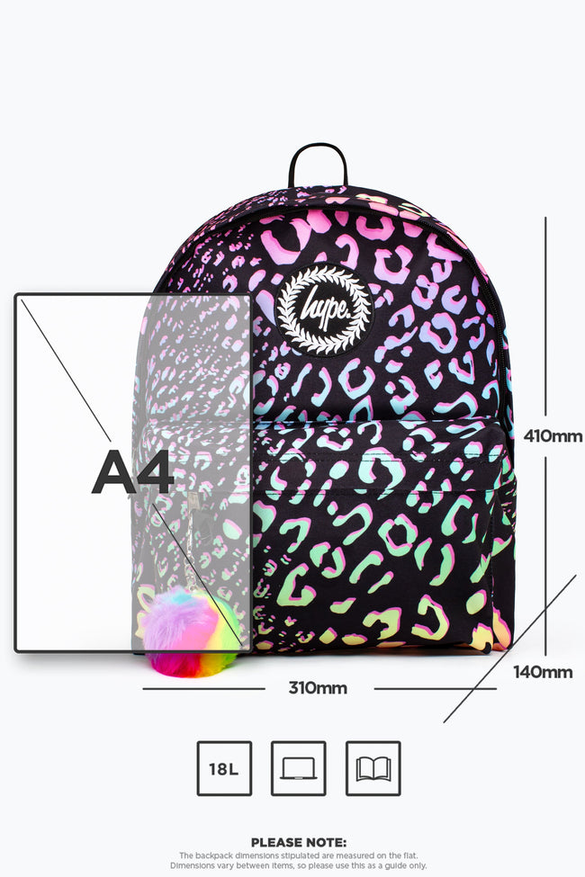 HYPE GRADIENT PASTEL ANIMAL PRINT BACKPACK