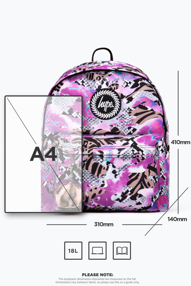 HYPE VIOLET MULTI ANIMAL BACKPACK