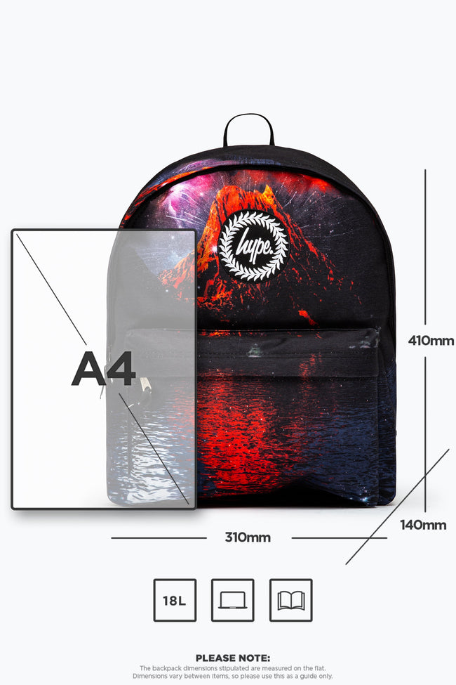 HYPE RED LANDSCAPE VOLCANO BACKPACK