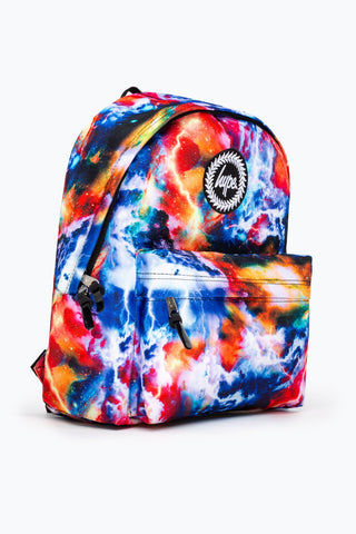 HYPE BLUE & ORANGE LIGHTNING GALAXY BACKPACK