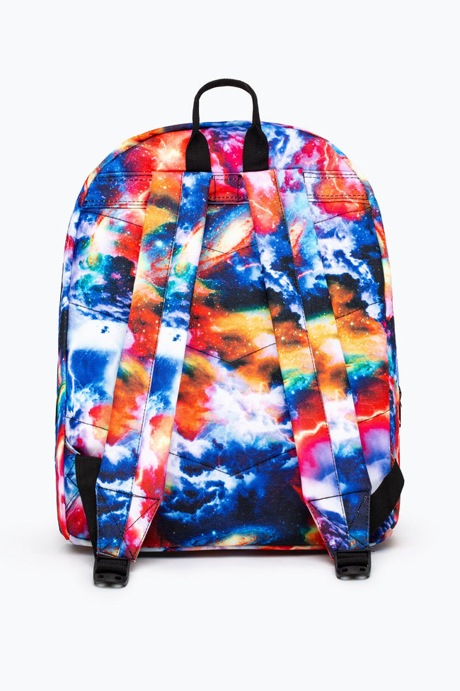 HYPE BLUE & ORANGE LIGHTNING GALAXY BACKPACK