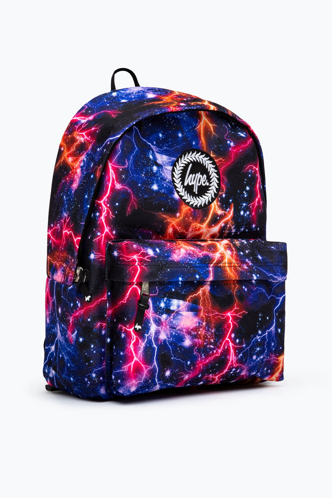 HYPE PURPLE & ORANGE LIGHTNING BACKPACK