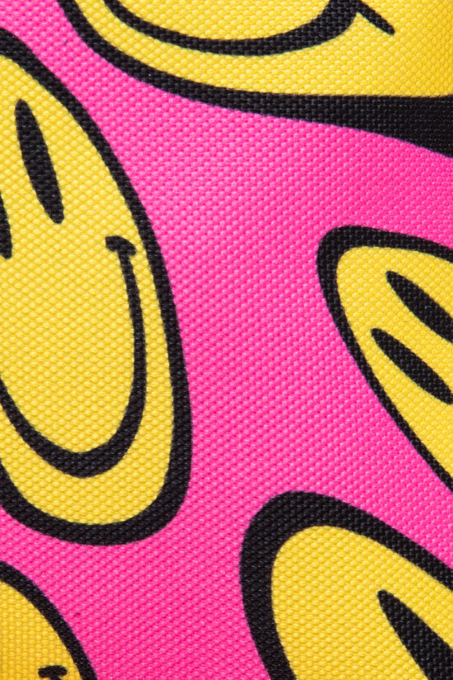 HYPE PINK & YELLOW HAPPY FACE BACKPACK