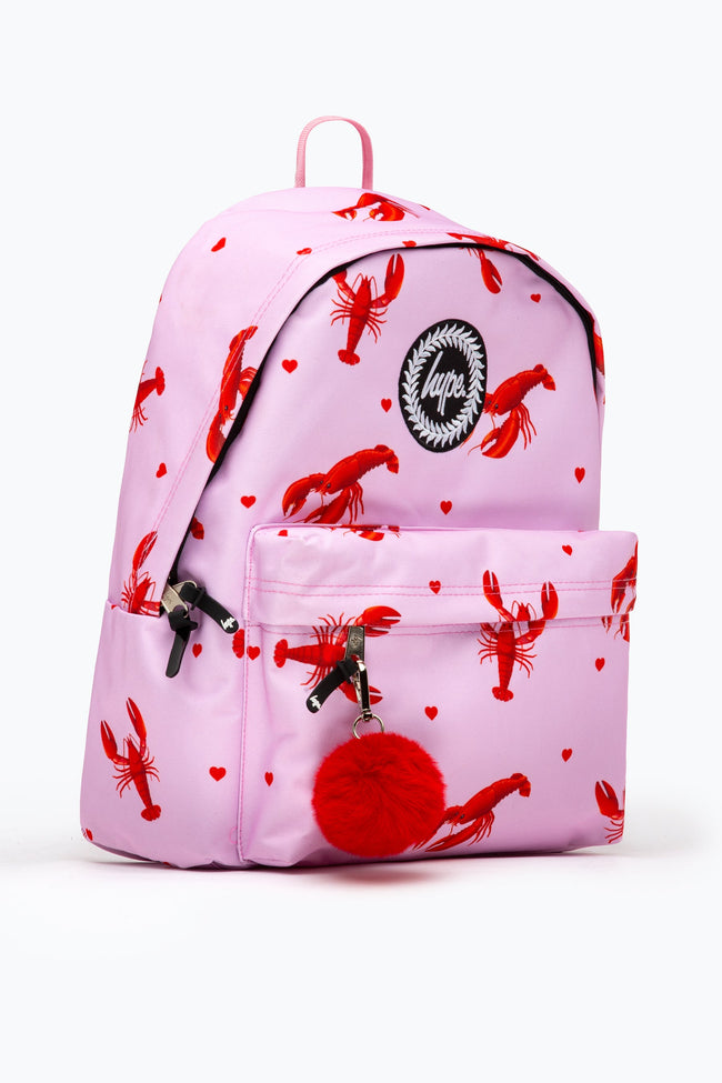 HYPE PINK & RED LOBSTER BACKPACK