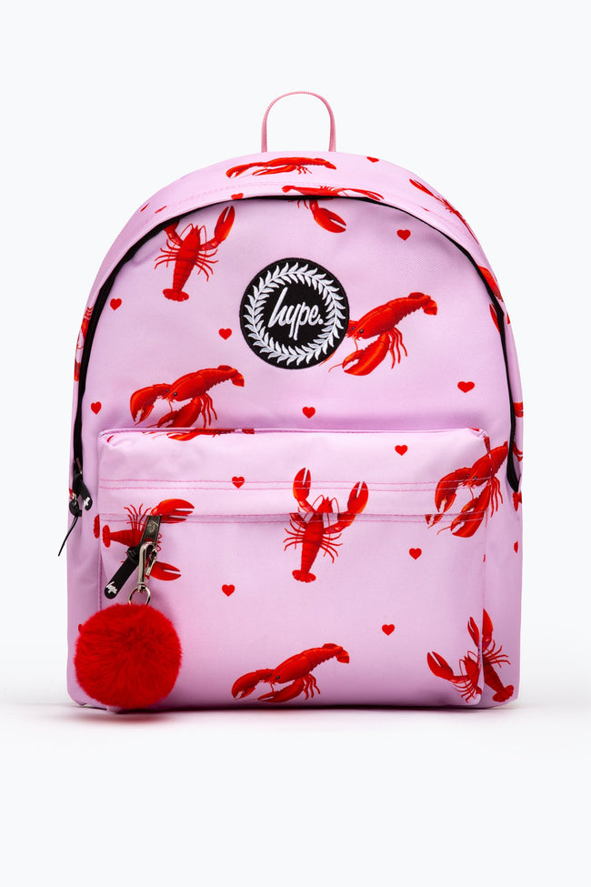 HYPE PINK & RED LOBSTER BACKPACK