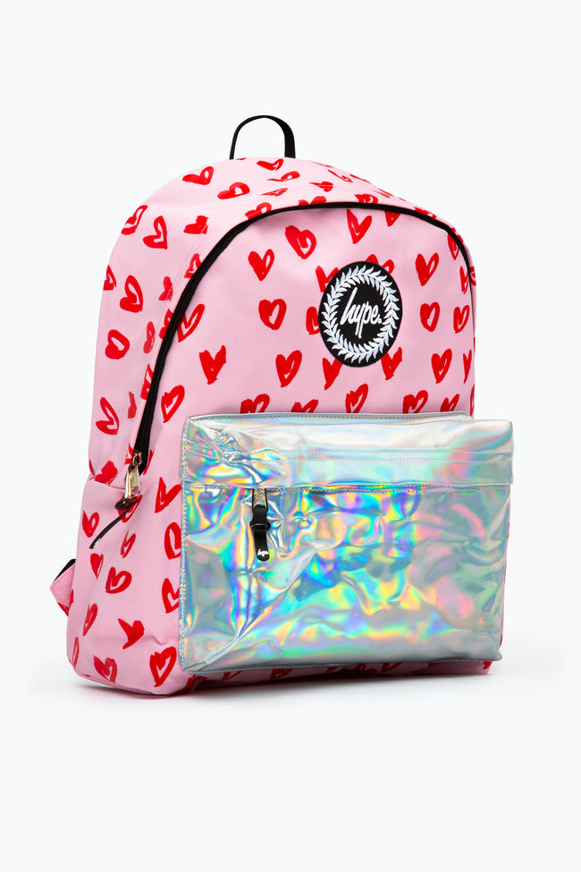 HYPE PINK & RED HEARTS BACKPACK