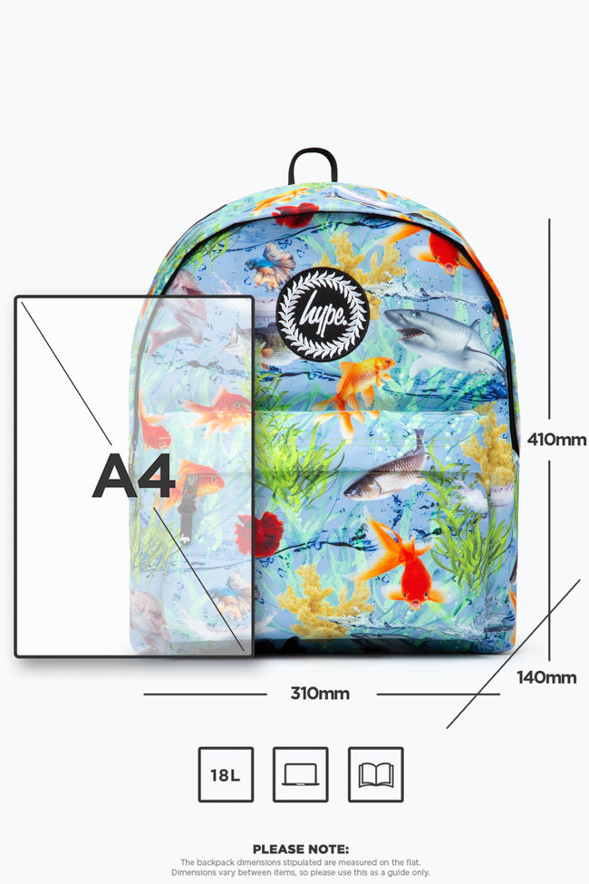 HYPE BLUE & ORANGE UNDER SEA BACKPACK