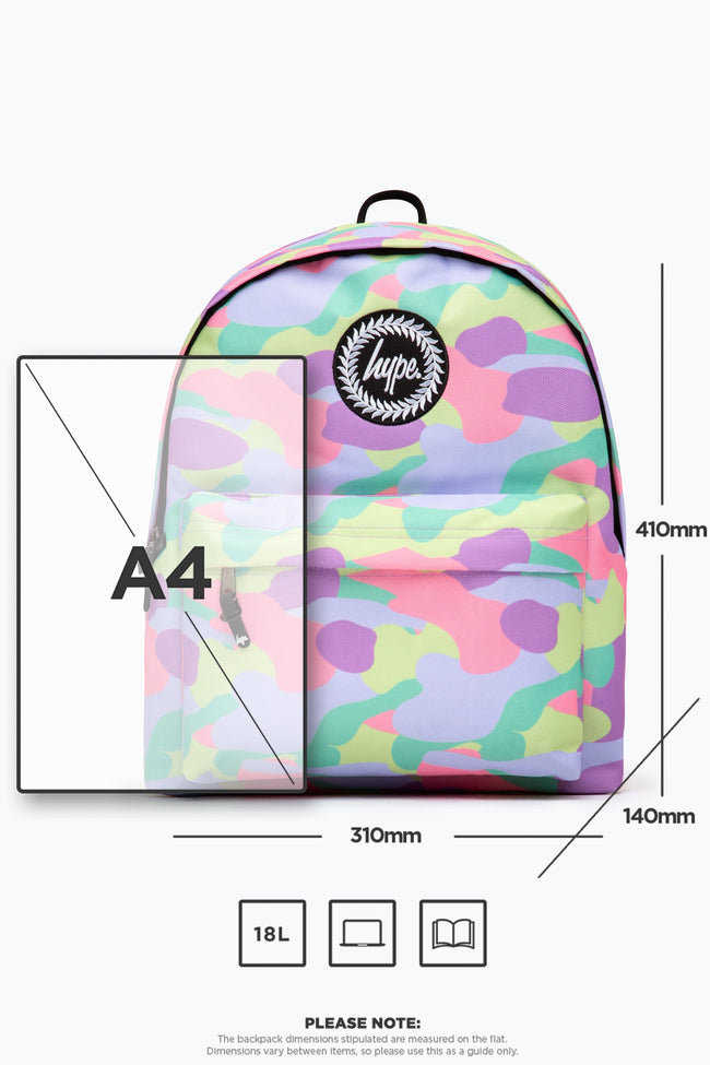 HYPE PINK CANDY FLOSS CAMO BACKPACK