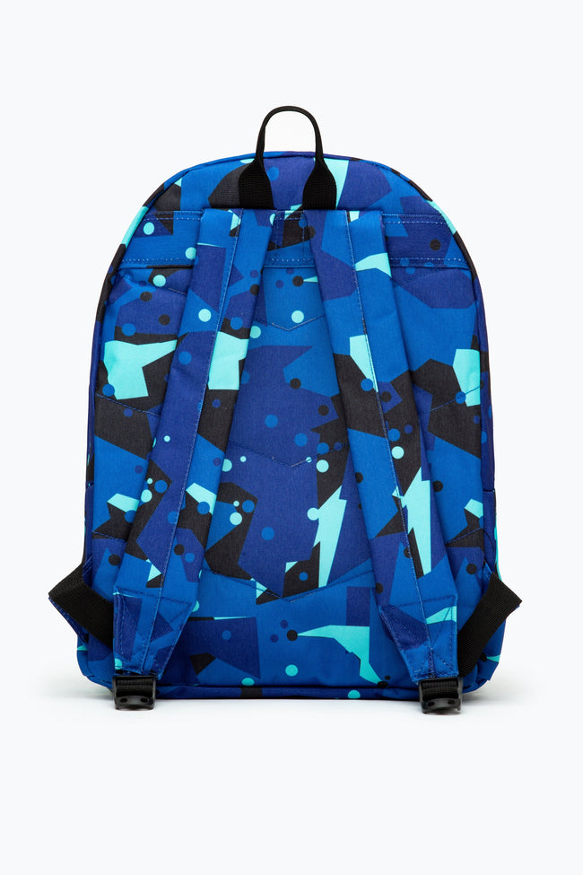 HYPE BLUE & TEAL GEO CAMO BACKPACK