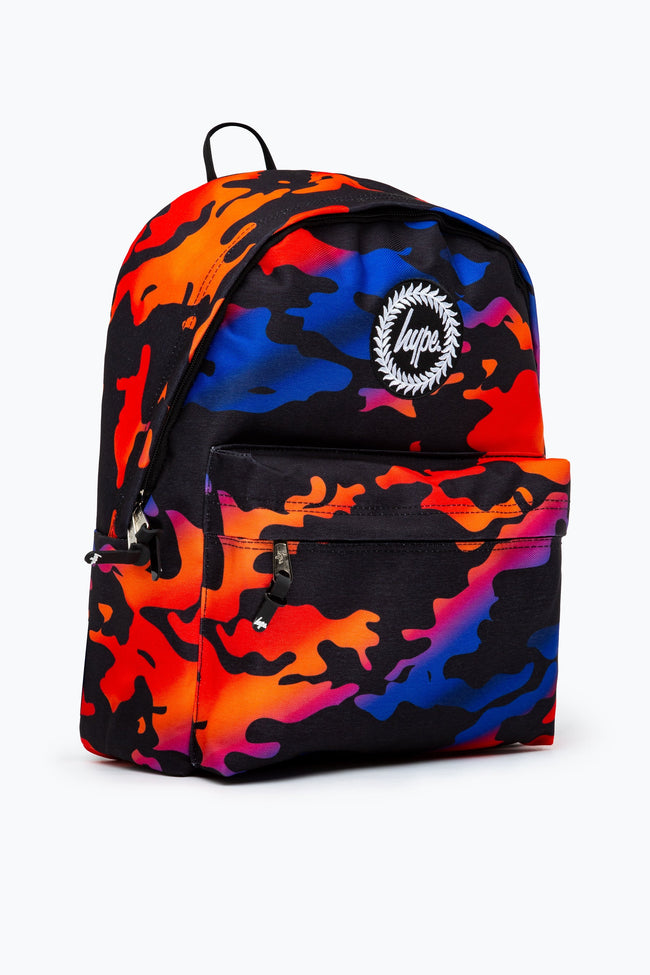 HYPE RED & ORANGE GRADIENT CAMO BACKPACK