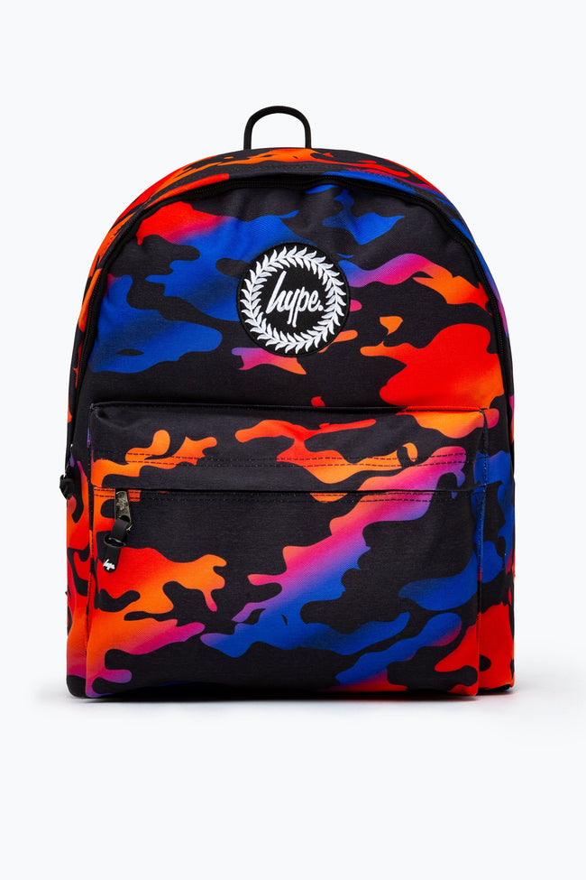 HYPE RED & ORANGE GRADIENT CAMO BACKPACK