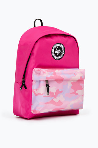 HYPE HOT PINK CAMO POCKET BACKPACK