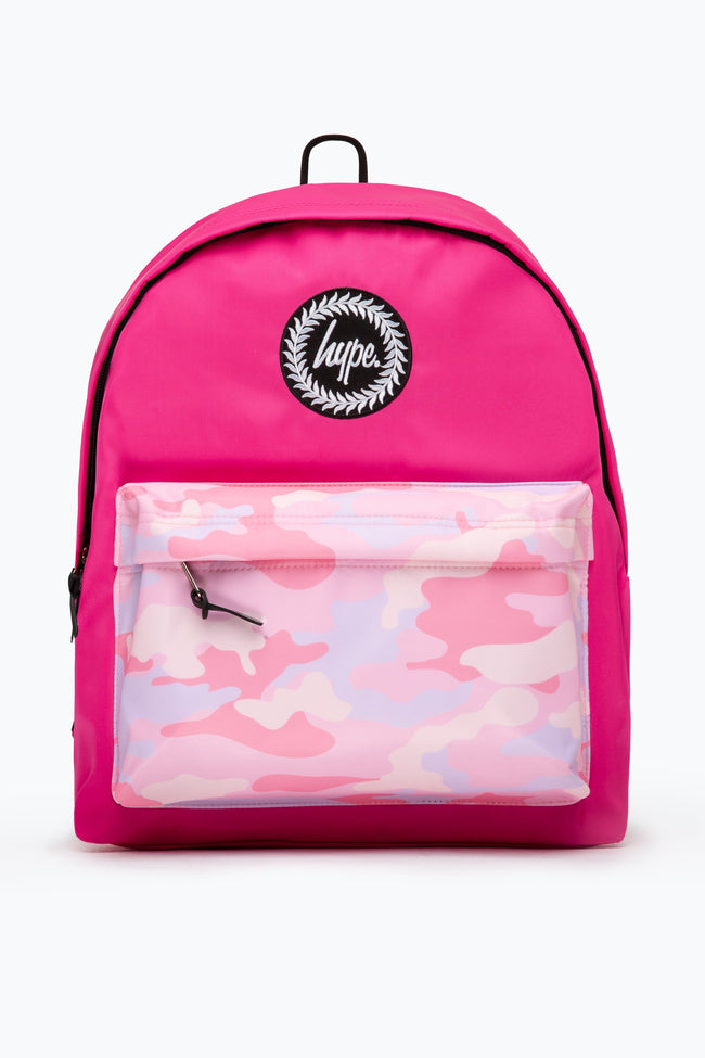 HYPE HOT PINK CAMO POCKET BACKPACK