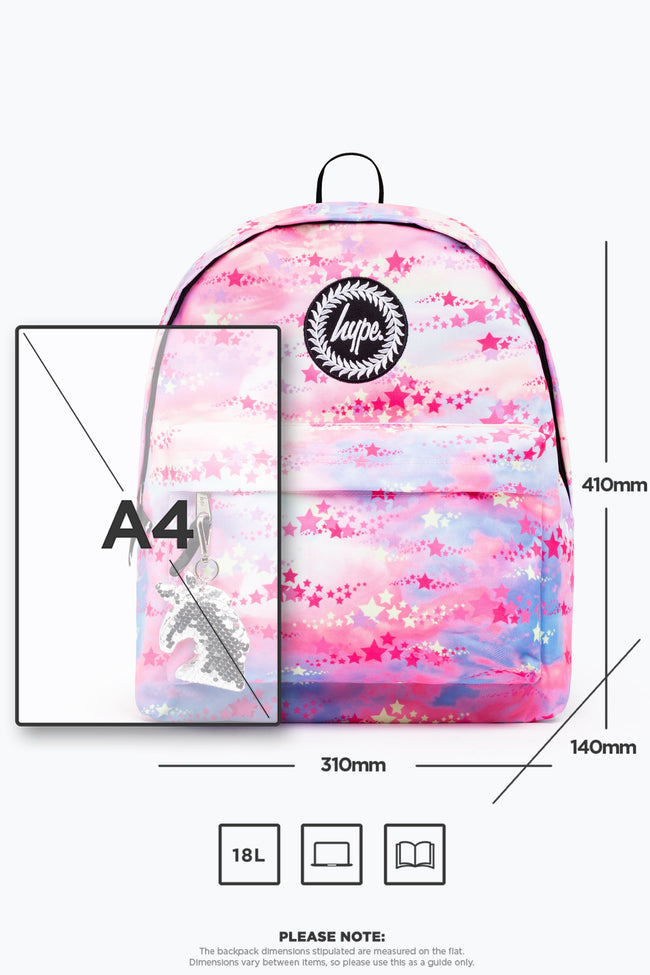 HYPE PASTEL RAINBOW STAR BACKPACK