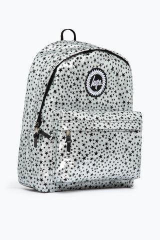 HYPE SILVER GLITTER STAR BACKPACK