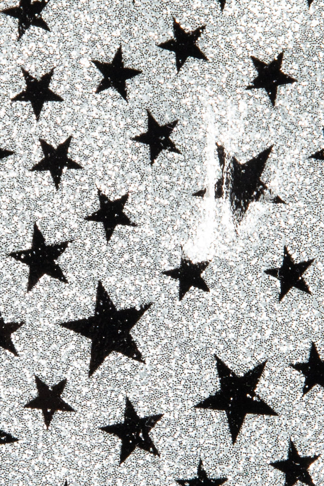 HYPE SILVER GLITTER STAR BACKPACK