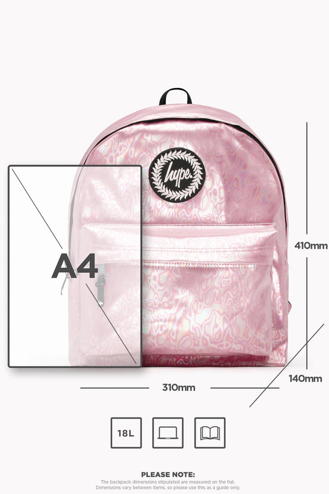 HYPE PINK OIL SLICK BACKPACK