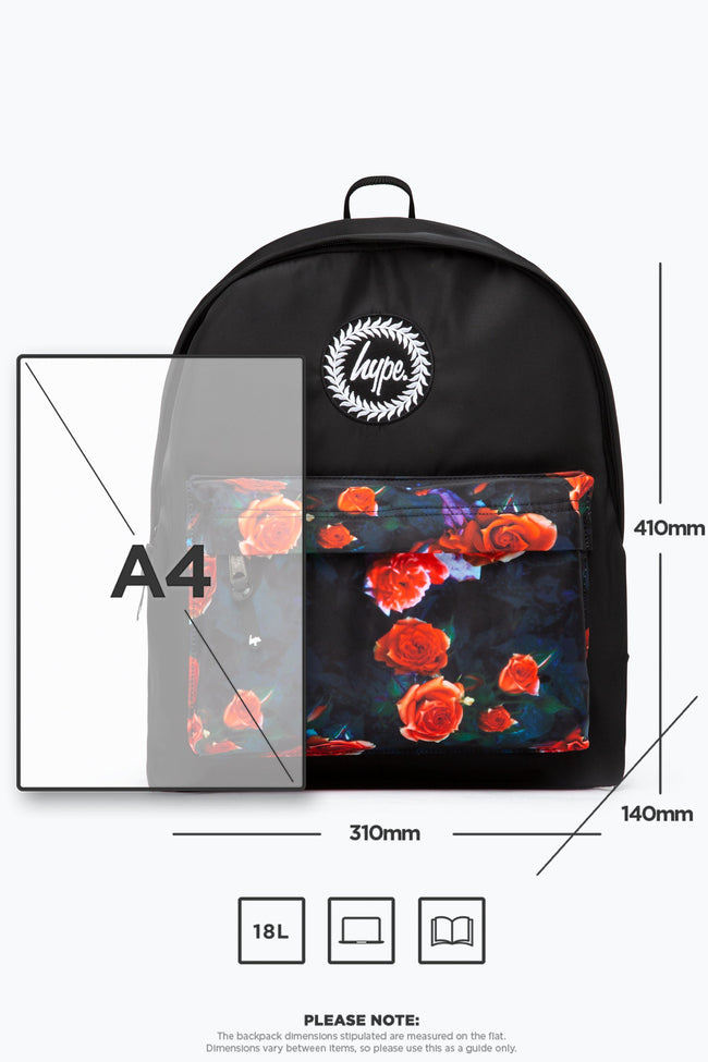 HYPE BLACK ROSE BACKPACK