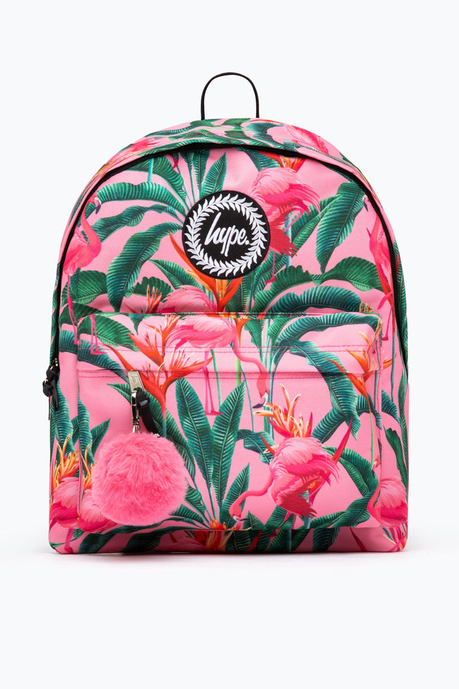 HYPE PINK FLAMINGO RAINFOREST BACKPACK