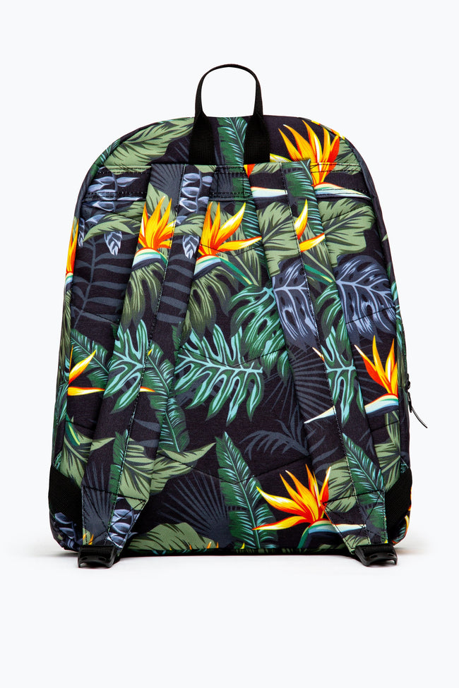 HYPE KHAKI & YELLOW TROPICAL BACKPACK