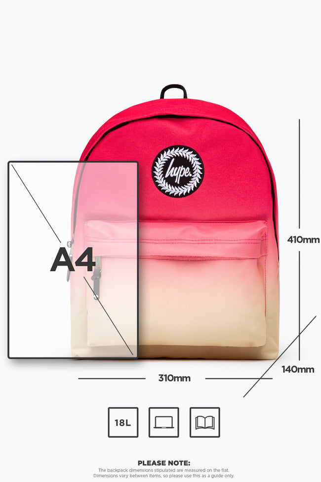 HYPE SOFT PINK & PEACH BACKPACK