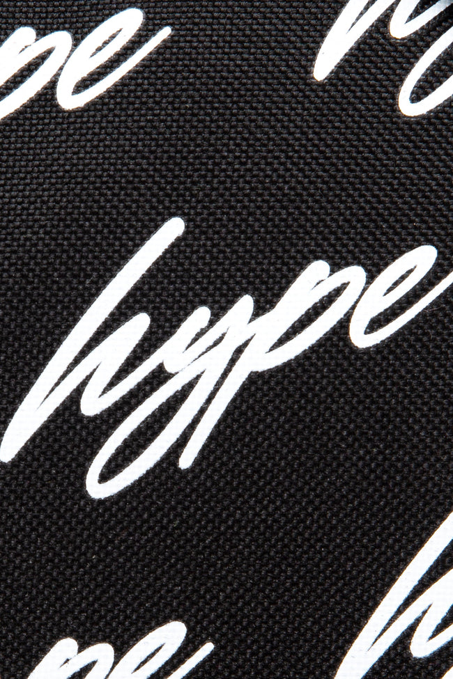 HYPE BLACK & WHITE SCRIBBLE LOGO BACKPACK