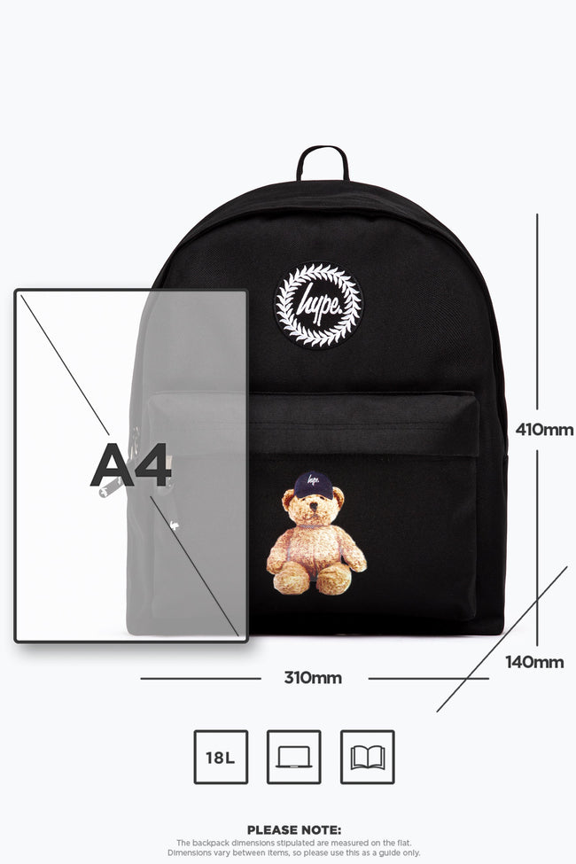 HYPE BLACK TEDDY BACKPACK