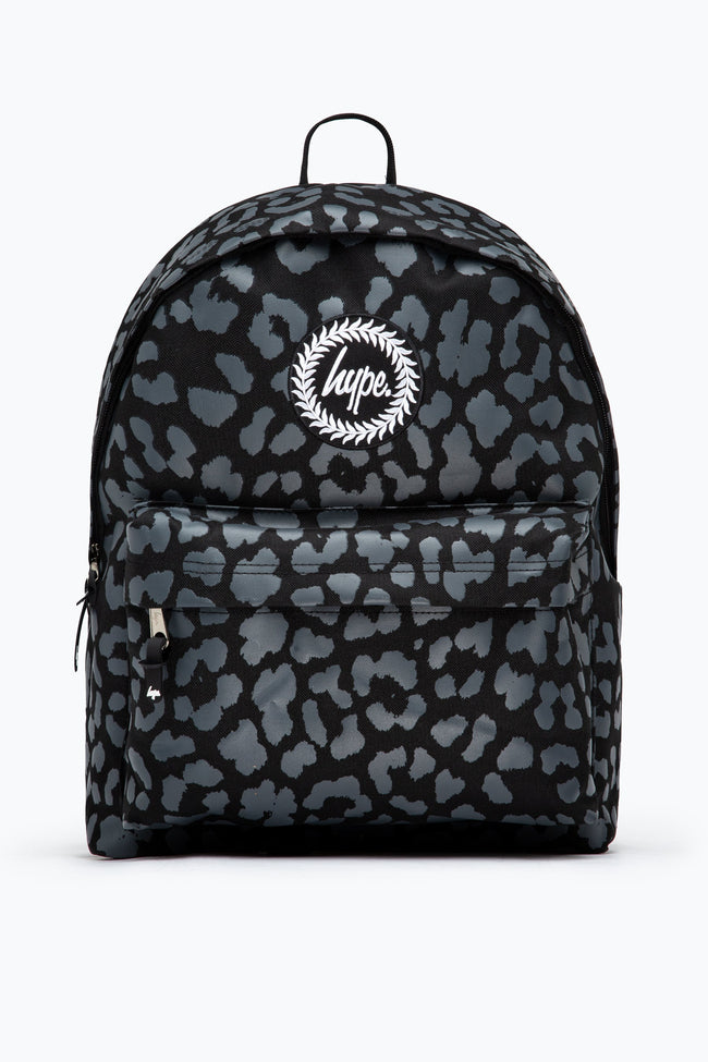 HYPE GREY LEOPARD BACKPACK