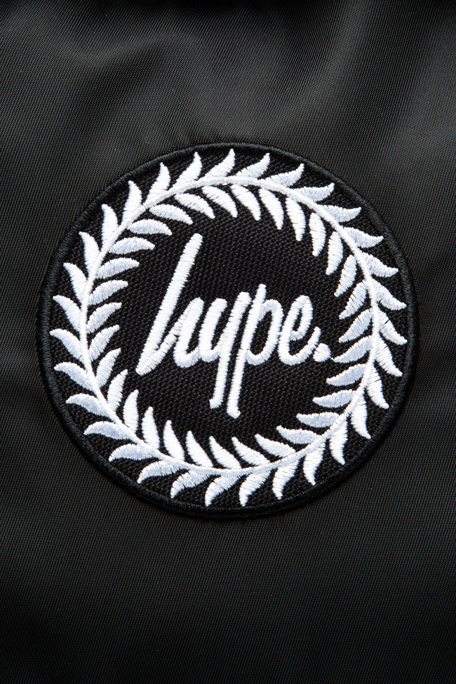 HYPE BLACK BRANDED BACKPACK