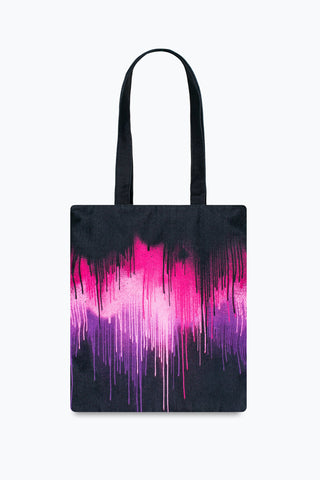 HYPE PURPLE & PINK DRIP TOTE BAG