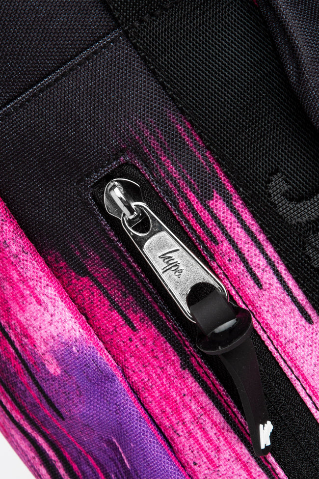 HYPE PURPLE & PINK DRIP BOXY BACKPACK