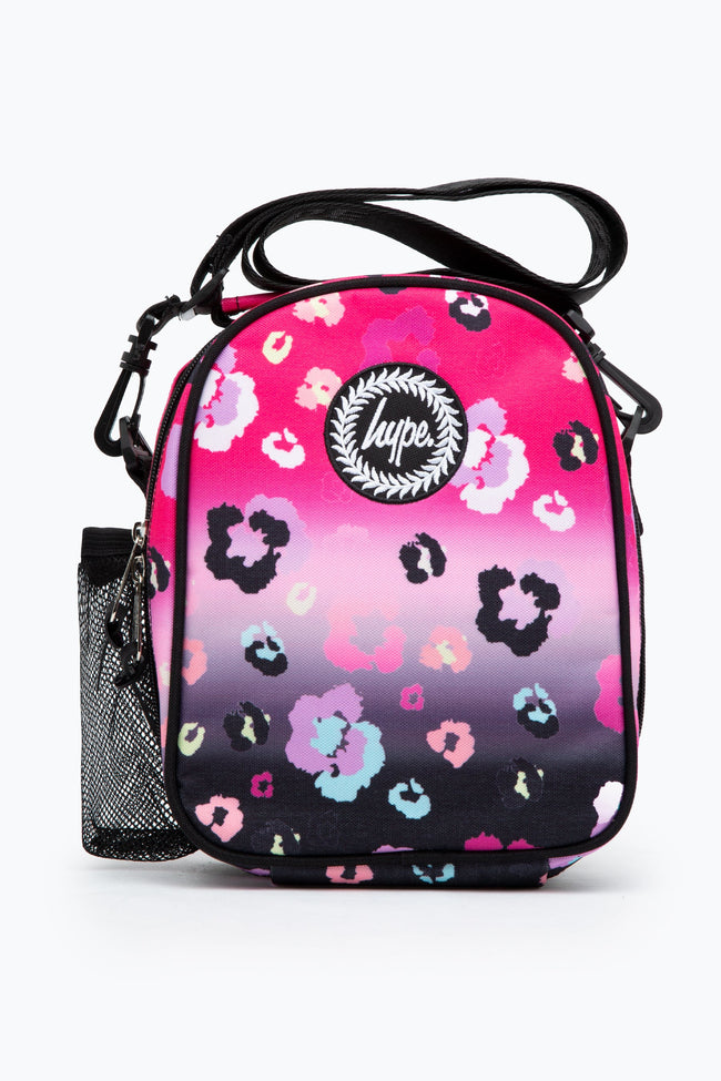 HYPE BLACK & PINK GRADIENT LEOPARD MAXI LUNCHBOX