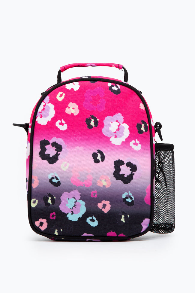 HYPE BLACK & PINK GRADIENT LEOPARD MAXI LUNCHBOX