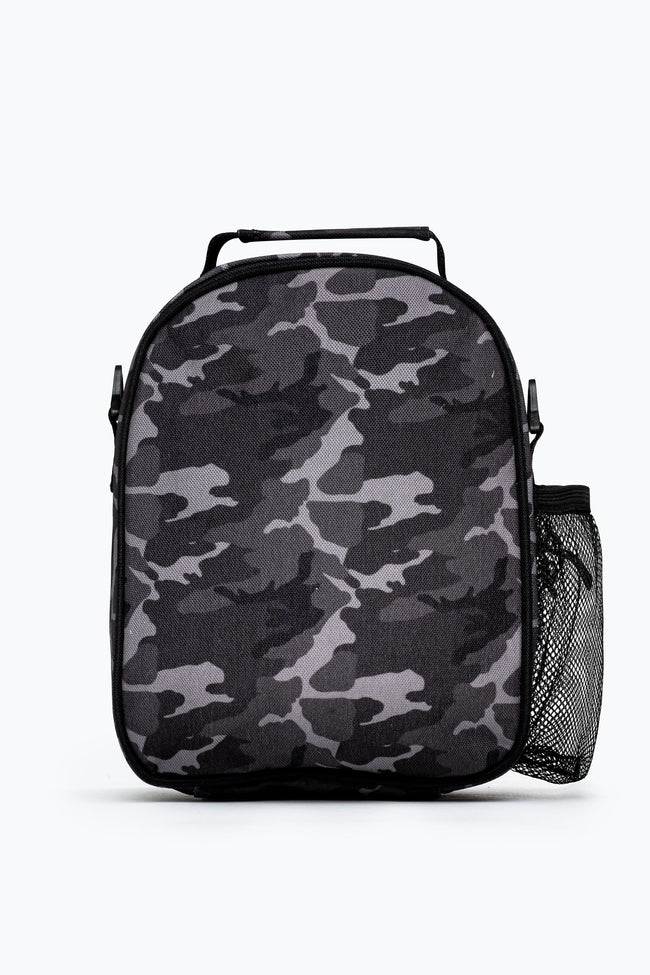 HYPE BLACK & GREY MONO CAMO MAXI LUNCHBOX