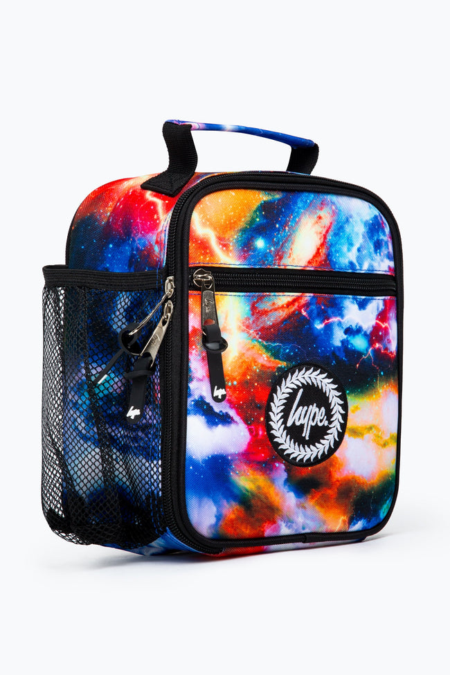 HYPE BLUE & ORANGE LIGHTNING GALAXY LUNCHBOX