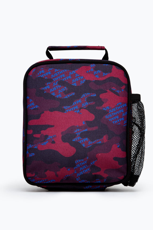 HYPE BURGUNDY & BLUE LOGO CAMO LUNCHBOX