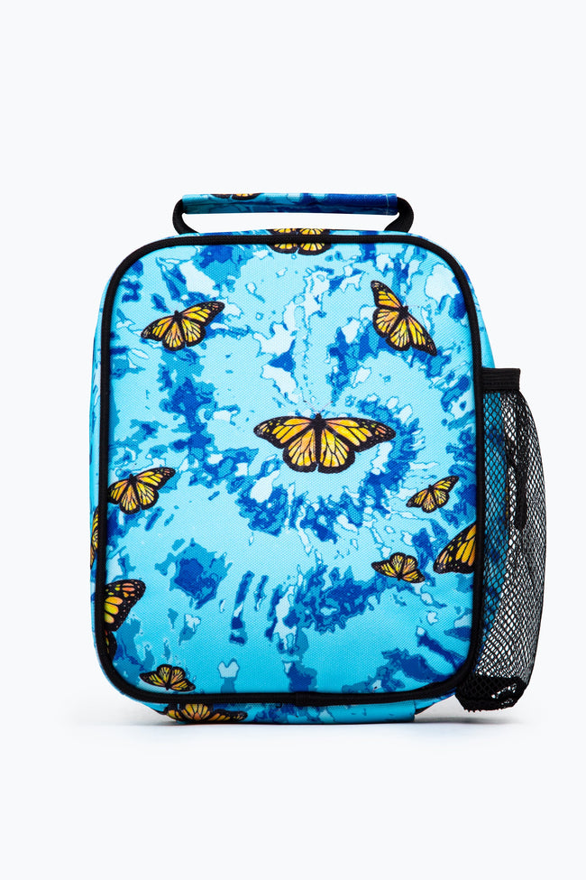 HYPE BLUE & YELLOW TIE DYE BUTTERFLY LUNCH BOX