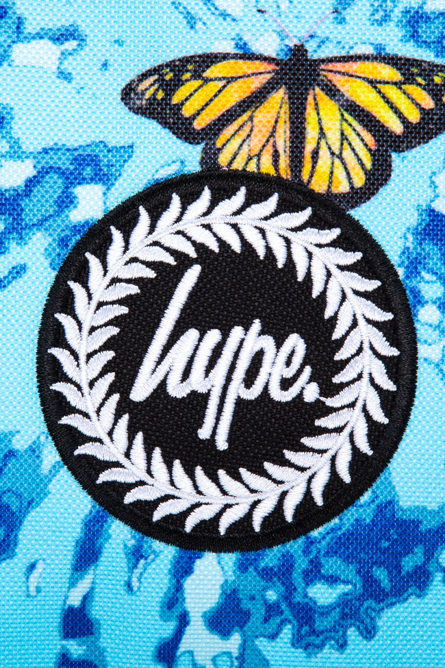 HYPE BLUE & YELLOW TIE DYE BUTTERFLY LUNCH BOX