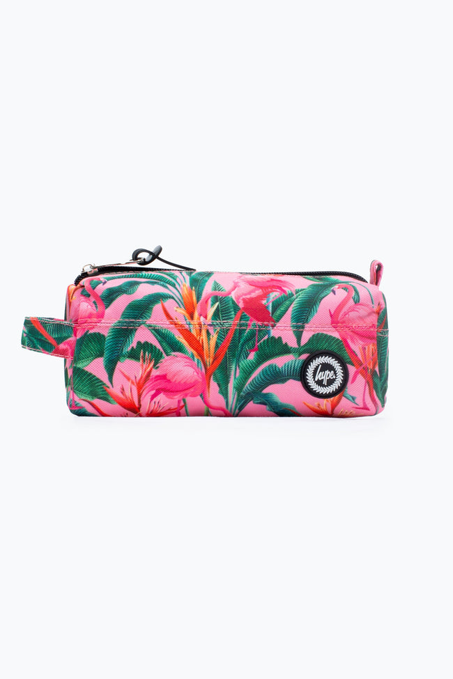 HYPE PINK FLAMINGO RAINFOREST PENCIL CASE