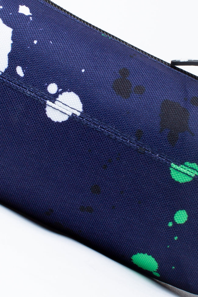 HYPE BLUE GREEN WHITE LARGE SPLAT PENCIL CASE